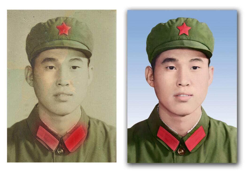 海棠破损照片修复-18